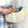 Giỏ đựng đồ để bàn RISEDOT lớn có tay cầm - Hộp lưu trữ nhựa mây giả cho phòng tắm, quần áo bẩn 6