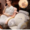 Gối tựa lưng công thái học nỉ nhung mềm mại, đàn hồi, giảm đau mỏi lưng cổ - Suha Decor 5