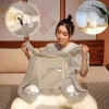 Gối tựa lưng công thái học nỉ nhung mềm mại, đàn hồi, giảm đau mỏi lưng cổ - Suha Decor 6