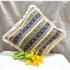 Gối vuông tùa rua thổ cẩm vintage kiểu Bắc Âu, decor sofa hiện đại giảm giá 59.000 14