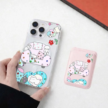 Graffiti Sofa Họa Tiết Thỏ Ví Chống Sốc Thích Hợp Cho iPhone 11 12promax 12 13 14 15 Pro Max Ốp điện thoại 14promax 15pro 16 Pro Max 17 17air 17promax Vỏ 6