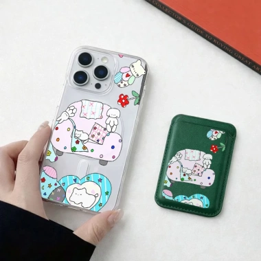 Graffiti Sofa Họa Tiết Thỏ Ví Chống Sốc Thích Hợp Cho iPhone 11 12promax 12 13 14 15 Pro Max Ốp điện thoại 14promax 15pro 16 Pro Max 17 17air 17promax Vỏ 7