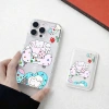 Graffiti Sofa Họa Tiết Thỏ Ví Chống Sốc Thích Hợp Cho iPhone 11 12promax 12 13 14 15 Pro Max Ốp điện thoại 14promax 15pro 16 Pro Max 17 17air 17promax Vỏ 8