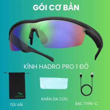 [HADRORUN] Kính Mắt Thể Thao Thông Minh Hadro Pro 1 Chạy Bộ, Đạp Xe kết nối Bluetooth Nghe Nhạc, Gọi Điện, Trợ Lý Ảo 2