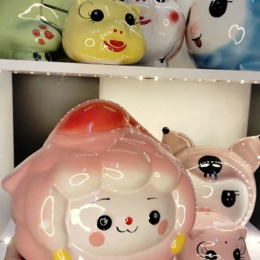Heo đất, lợn đất tiết kiệm , heo đất mini cute Bát Tràng ( hàng loại 1)