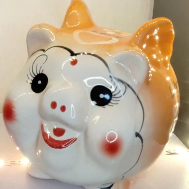 Heo đất, lợn đất tiết kiệm , heo đất mini cute Bát Tràng ( hàng loại 1)