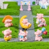 Heo Mini Ham Chơi Trang Trí Xe - Decor Xe Dễ Thương - Giá Chỉ 90k/Set 6 5