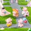 Heo Mini Ham Chơi Trang Trí Xe - Decor Xe Dễ Thương - Giá Chỉ 90k/Set 6 6