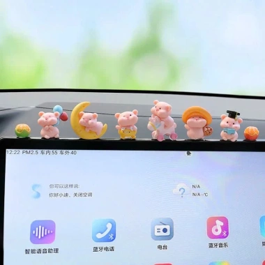 Heo Mini Ham Chơi Trang Trí Xe - Decor Xe Dễ Thương - Giá Chỉ 90k/Set 6 10