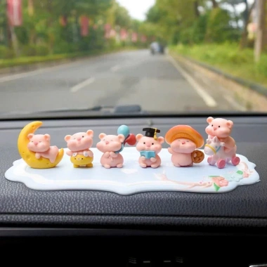 Heo Mini Ham Chơi Trang Trí Xe - Decor Xe Dễ Thương - Giá Chỉ 90k/Set 6 13