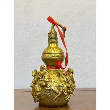 Hồ Lô Bát Tiên Đồng Nguyên Chất 28cm Phong Thủy Cải Vận - Giảm 150k 6