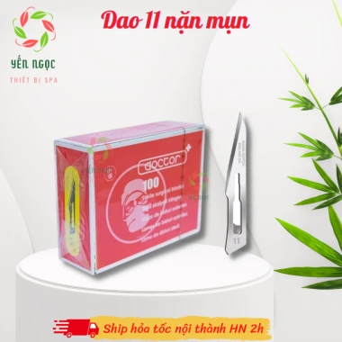 Hộp 100 dao số 11 đa năng: dao mổ tiểu phẫu, cắt mụn - giảm giá 45.000 VND