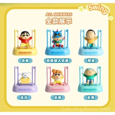 Hộp bí ẩn chơi hợp thời trang Crayon Shin-Chan chính hãng, Đồ trang trí xoay năng lượng mặt trời, Đồ trang trí nhà cửa Quà tặng ngày lễ