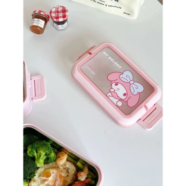 Hộp đựng cơm Bento Cinnamoroll My Melody Marsica Saảni - Khay giữ nhiệt, Giá ưu đãi 310.000 VND