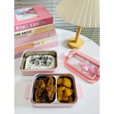 Hộp đựng cơm Bento Cinnamoroll My Melody Marsica Saảni - Khay giữ nhiệt, Giá ưu đãi 310.000 VND