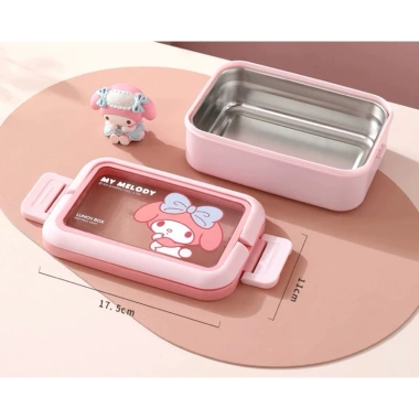 Hộp đựng cơm Bento Cinnamoroll My Melody Marsica Saảni - Khay giữ nhiệt, Giá ưu đãi 310.000 VND
