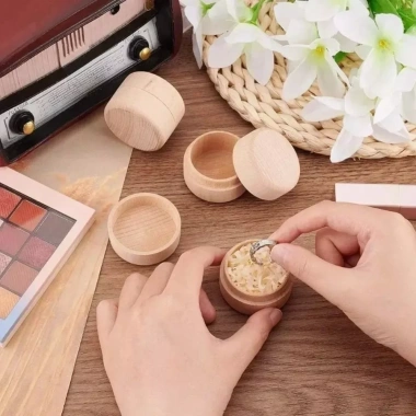 Hộp Gỗ AVENULL Đựng Hình Tròn - Bảo Quản Nhẫn Gỗ Tự Nhiên Giá Ưu Đãi 58,320 VND