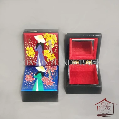 Hộp Gỗ Sơn Mài Lót Nhung Đỏ Sang Trọng Đựng Trang Sức Nữ Giới - Quà Tặng Cao Cấp Giá Rẻ 7 Hộp Gỗ Sơn Mài Lót Nhung Đỏ Sang Trọng Đựng Trang Sức Nữ Giới - Quà Tặng Cao Cấp Giá Rẻ 7