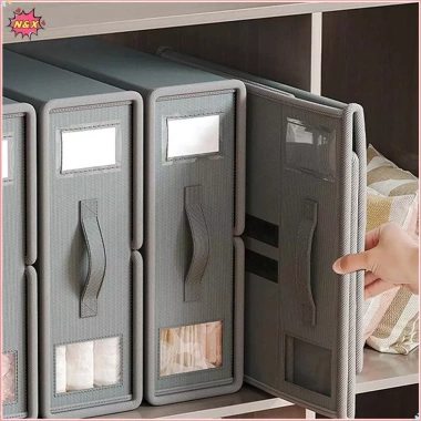 Hộp lưu trữ vải ga trải giường N & X 2.024 Công cụ lưu trữ hoàn thiện sáng tạo Vỏ chăn chất lượng cao Hộp lưu trữ gia đình không dệt.