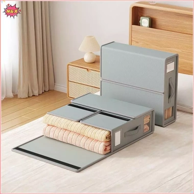 Hộp lưu trữ vải ga trải giường N & X 2.024 Công cụ lưu trữ hoàn thiện sáng tạo Vỏ chăn chất lượng cao Hộp lưu trữ gia đình không dệt.