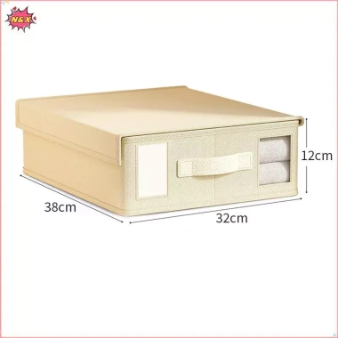 Hộp lưu trữ vải ga trải giường N & X 2.024 Công cụ lưu trữ hoàn thiện sáng tạo Vỏ chăn chất lượng cao Hộp lưu trữ gia đình không dệt.