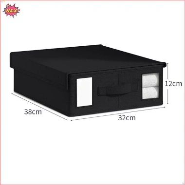 Hộp lưu trữ vải ga trải giường N & X 2.024 Công cụ lưu trữ hoàn thiện sáng tạo Vỏ chăn chất lượng cao Hộp lưu trữ gia đình không dệt.