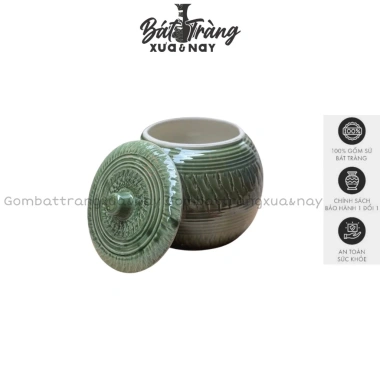 Hũ Muối Dưa Cà Âu Thố Liễng Đựng Mỡ Chưng Yến Hầm Gà Con Nhỏ 5 Size 4 Màu Sắc Gốm Sứ Cao Cấp Bát Tràng 3