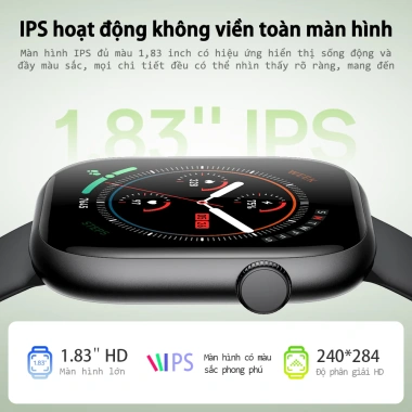 Huafit S10 Đồng hồ thông rẻ minh 9.1mm Siêu mỏng Đo tốc độ chạy Gọi điện qua Bluetooth Chống nước IP68 Theo dõi sức khỏe 2