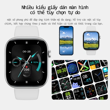 Huafit S10 Đồng hồ thông rẻ minh 9.1mm Siêu mỏng Đo tốc độ chạy Gọi điện qua Bluetooth Chống nước IP68 Theo dõi sức khỏe 7