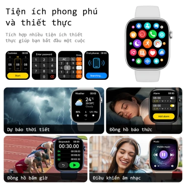 Huafit S10 Đồng hồ thông rẻ minh 9.1mm Siêu mỏng Đo tốc độ chạy Gọi điện qua Bluetooth Chống nước IP68 Theo dõi sức khỏe 8