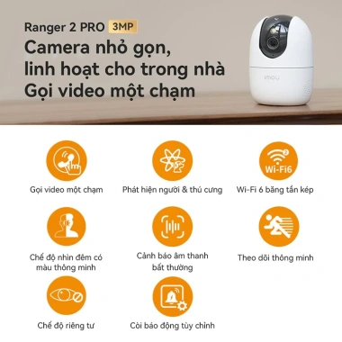 Imou A32 Pro Night Vision 1.080P, Thẻ 64GB, Chân Đế L - Giá 836.000₫