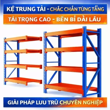 Kệ Kho Hàng Đa Tầng Sắt Lắp Ghép - Giá 1.752.999 VNĐ cho Xưởng, Nhà Máy