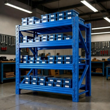 Kệ Kho Hàng Đa Tầng Sắt Lắp Ghép - Giá 1.752.999 VNĐ cho Xưởng, Nhà Máy