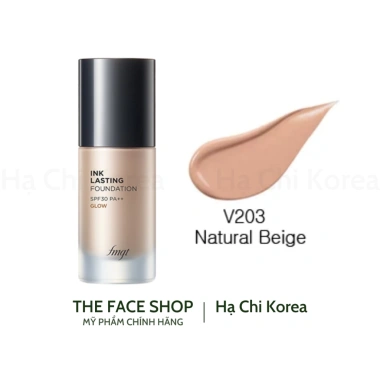 Kem nền lâu trôi cánh bóng Ink Lasting Foundation Glow The Face Shop 30ml - 379.000₫