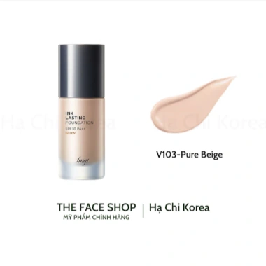 Kem nền lâu trôi cánh bóng Ink Lasting Foundation Glow The Face Shop 30ml - 379.000₫