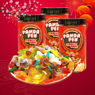 Kẹo Dẻo Panda Pẻn Nhân Đức - Hương Trái Cây Tự Nhiên Không Chảy Nước - Giá 110k