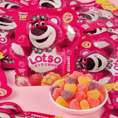 Kẹo Dẻo Trái Cây Gấu Dâu Lotso Gói Nhỏ 4-6c - Giá Rẻ 25.500đ