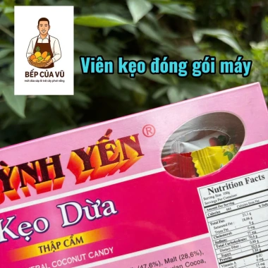 Kẹo Dừa Bến Tre Thập Cẩm Huỳnh Yến 400gr Giá Rẻ - Đặc Sản Truyền Thống Bếp Của Vũ