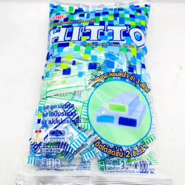 Kẹo Hitto Thái Lan 300g/ 100 cái - Kẹo bạc hà thơm lâu