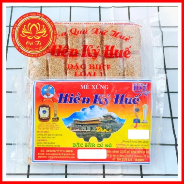 Kẹo Mè Xửng Huế Hiền Ký Giảm Giá - Combo 05 Gói 200g Mè Xửng Dẻo Đặc Sản