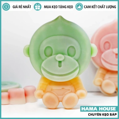 Kẹo Sáp Hình Khỉ Size To Nhân Mứt Trái Cây Thạch - Giảm 22% chỉ 72.000đ