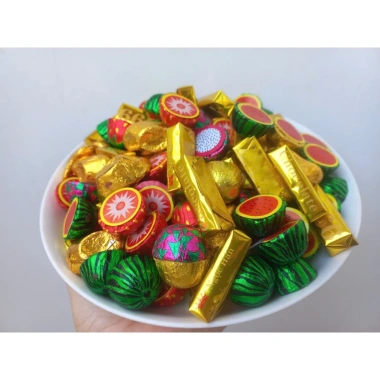 Kẹo Socola Thỏi Vàng Tết - Giảm Giá Còn 50k - Túi 1kg Socola Đa Dạng 4