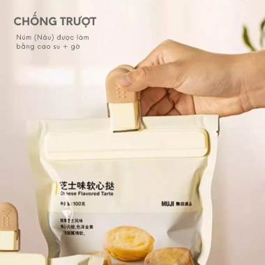 Kẹp miệng túi FEEKA lò xo mạnh, hàn túi mini tiện dụng - Bảo quản thực phẩm giá 16k