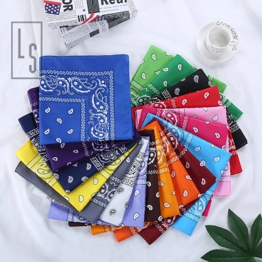 Khăn Bandana Turban Hiphop Nam Nữ Khăn Banana Tuban, Badana Đủ Màu Đen, Trắng, Đỏ, Hồng, Xanh, Cam, Vàng 2