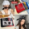 Khăn Bandana Turban Hiphop Nam Nữ Khăn Banana Tuban, Badana Đủ Màu Đen, Trắng, Đỏ, Hồng, Xanh, Cam, Vàng 3