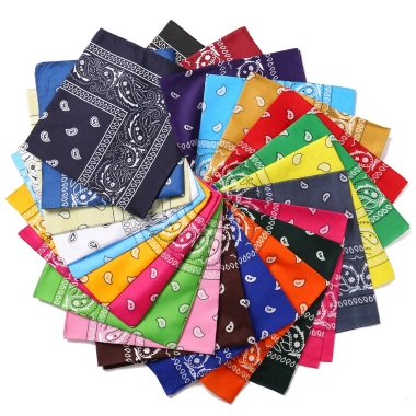 Khăn Bandana Turban Hiphop Nam Nữ Khăn Banana Tuban, Badana Đủ Màu Đen, Trắng, Đỏ, Hồng, Xanh, Cam, Vàng 5