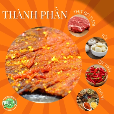 Khô Bò Ngọc Tú 500g - Thịt Bò Khô Cao Cấp, Giá Sốc 250.000₫ (Giảm từ 315.000₫) 5