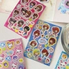 [Khuyến nghị cửa hàng] 8 Phim hoạt hình Nhật Bản Love Rabbit Girl Laser Sticker Bốn lá Dâu Ếch Sổ tay Trang trí Nhãn dán 12.2 4
