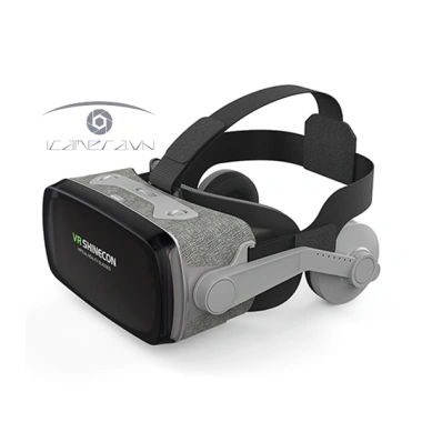 ✨Kính VR 3D Kính Thực Tế Ảo VR Mũ Bảo Hiểm Đầu Treo Phim 3D VR Tay Cầm Chơi Game Apple Android Đa Năng 25.7,4 4