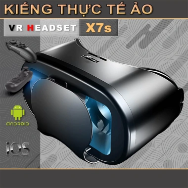 ✨Kính VR 3D Kính Thực Tế Ảo VR Mũ Bảo Hiểm Đầu Treo Phim 3D VR Tay Cầm Chơi Game Apple Android Đa Năng 25.7,4 6